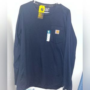 Flame Resistant Carhartt Force LongSleeve Logo Graphic T-Shirt. Size M, New+tag